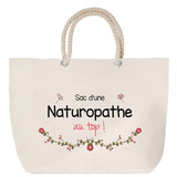 Sac Fête des Mères Mamie Famille Idée Cadeau anniversaire Noël Travail Boulot Métier Départ Retraite Collègue Femme cabas shopping plage