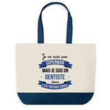 Sac de shopping bleu Dentiste Superman