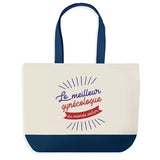 Sac de shopping bleu Gynécologue Meilleur du Monde