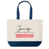 Sac de shopping bleu Jennifer en Vacances
