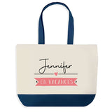 Sac de shopping bleu Jennifer en Vacances
