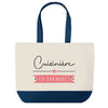 Sac de shopping bleu Cuisinière en Vacances