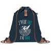 sac a dos bleu coton recycle avec pochette idee cadeau originale pour collegue ami prof ou membre de la famille cadeau mixte noel anniversaire secret santa ou depart au travail sac leger pratique et ecologique design breton moderne