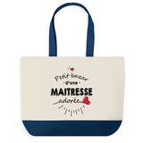 Sac de shopping bleu Bazar d'une Maitresse adorée