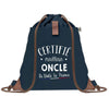 Sac à Dos Bleu avec Pochette Certifié meilleur Oncle