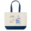 Sac de shopping bleu Institutrice Les Autres vs Moi