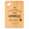 Planche bambou gravée personnalisée femme idée cadeau Fête des Mères apéro 30×20 prénom cuisine plateau fromage anniversaire noel maman mamie