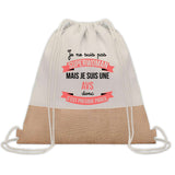 Sac Fête des Mères Mamie Maman Cadeau anniversaire Noël Travail Métier Départ Retraite Collègue Femme cabas shopping plage