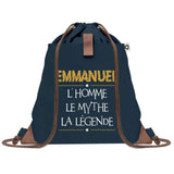 sac a dos homme bleu coton recycle avec pochette idee cadeau utile pour collegue papa ou ami cadeau homme noel anniversaire secret santa ou depart a la retraite sac durable pratique et robuste design sobre et elegant