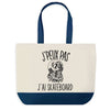 Sac de shopping bleu J'peux pas Skateboard