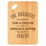 Planche bambou gravée personnalisée femme idée cadeau Fête des Mères apéro 30×20 prénom cuisine plateau fromage anniversaire noel maman mamie
