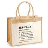 Sac Fête des Mères Mamie MAman Soeur Femme Famille Idée Cadeau anniversaire Noël Travail Boulot Métier Départ Retraite Collègue Femme cabas shopping plage