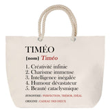 Sac Fête des Mères Mamie Famille Idée Cadeau anniversaire Noël Travail Boulot Métier Départ Retraite Collègue Femme cabas shopping plage