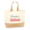 Sac Jute Fête des Mères Fêtes des Pères Mamie Papi Famille Idée Cadeau anniversaire Noël Travail Boulot Métier Départ Retraite Collègue Femme Homme