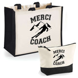 Cabas homme ou femme sac plage ou shopping tote bag pochette trousse Idée cadeau original pour anniversaire Noël travail départ retraite collègue famille fete des mères fetes des pères papa maman mamie papi