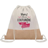 Sac Fête des Mères Mamie Maman Cadeau anniversaire Noël Travail Métier Départ Retraite Collègue Femme cabas shopping plage