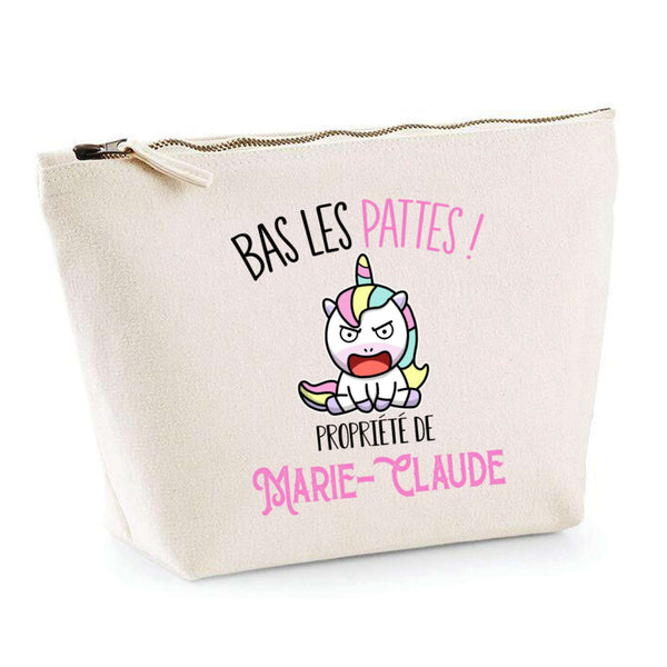 Trousse pochette de rangement maquillage Fête des Mères Mamie Famille Idée Cadeau anniversaire Noël Travail Boulot Métier Départ Retraite Collègue Femme