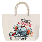 Sac Fête des Mères Mamie Famille Idée Cadeau anniversaire Noël Travail Boulot Métier Départ Retraite Collègue Femme cabas shopping plage