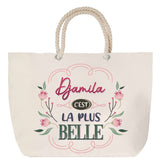 Sac Fête des Mères Mamie Famille Idée Cadeau anniversaire Noël Travail Boulot Métier Départ Retraite Collègue Femme cabas shopping plage