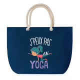 Sac de plage Bleu anse corde J'peux Pas Yoga