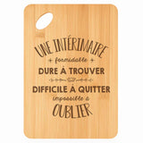 Planche bambou gravée personnalisée femme idée cadeau Fête des Mères apéro 30×20 prénom cuisine plateau fromage anniversaire noel maman mamie