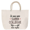 Sac Fête des Mères Mamie Famille Idée Cadeau anniversaire Noël Travail Boulot Métier Départ Retraite Collègue Femme cabas shopping plage