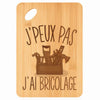 Planche bambou gravée personnalisée femme homme idée cadeau Fête des Mères Fête des Pères apéro papa maman prénom cuisine plateau fromage