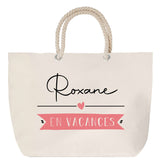 Sac Fête des Mères Mamie Famille Idée Cadeau anniversaire Noël Travail Boulot Métier Départ Retraite Collègue Femme cabas shopping plage