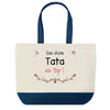 Sac de shopping bleu Tata au Top
