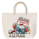 Sac Fête des Mères Mamie Famille Idée Cadeau anniversaire Noël Travail Boulot Métier Départ Retraite Collègue Femme cabas shopping plage
