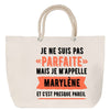 Sac Fête des Mères Mamie Famille Idée Cadeau anniversaire Noël Travail Boulot Métier Départ Retraite Collègue Femme cabas shopping plage