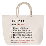 Sac Fête des Mères Mamie Famille Idée Cadeau anniversaire Noël Travail Boulot Métier Départ Retraite Collègue Femme cabas shopping plage