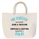 Sac Fête des Mères Mamie Famille Idée Cadeau anniversaire Noël Travail Boulot Métier Départ Retraite Collègue Femme cabas shopping plage