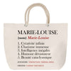 Sac Fête des Mères Mamie Famille Idée Cadeau anniversaire Noël Travail Boulot Métier Départ Retraite Collègue Femme cabas shopping plage