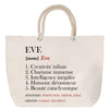 Sac Fête des Mères Mamie Famille Idée Cadeau anniversaire Noël Travail Boulot Métier Départ Retraite Collègue Femme cabas shopping plage