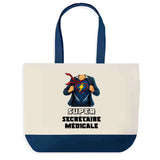 Sac Fête des Mères Mamie Famille Idée Cadeau anniversaire Noël Travail Boulot Métier Départ Retraite Collègue Femme cabas shopping plage