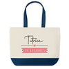 Sac de shopping bleu Tutrice en Vacances