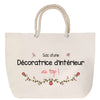 Sac Fête des Mères Mamie Famille Idée Cadeau anniversaire Noël Travail Boulot Métier Départ Retraite Collègue Femme cabas shopping plage