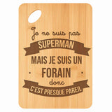 Planche bambou gravée personnalisée homme idée cadeau Fête des Pères apéro 30×20 prénom cuisine plateau fromage anniversaire noel papa papi 