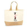 Sac Jute Fête des Mères Fêtes des Pères Mamie Papi Famille Idée Cadeau anniversaire Noël Travail Boulot Métier Départ Retraite Collègue Femme Homme