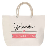 Sac Fête des Mères Mamie Famille Idée Cadeau anniversaire Noël Travail Boulot Métier Départ Retraite Collègue Femme cabas shopping plage