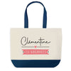Sac de shopping bleu Clémentine en Vacances