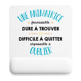 Tapis de souris ergonomique avec repose-poignet, accessoire bureau pour femme et homme, fête des pères, cadeau pas cher, idée cadeau fête des mères, secret santa, départ à la retraite, télétravail et gaming
