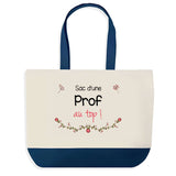Sac de shopping bleu Prof au Top