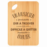 Planche bambou gravée personnalisée homme idée cadeau Fête des Pères apéro 30×20 prénom cuisine plateau fromage anniversaire noel papa papi 