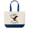 Sac de shopping bleu Aigles c'est la Vie