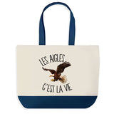 Sac de shopping bleu Aigles c'est la Vie