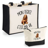 Cabas homme ou femme sac plage ou shopping tote bag pochette trousse Idée cadeau original pour anniversaire Noël travail départ retraite collègue famille fete des mères fetes des pères papa maman mamie papi