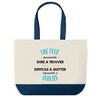 Sac de shopping bleu Une Prof Formidable