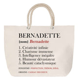 Sac Fête des Mères Mamie Famille Idée Cadeau anniversaire Noël Travail Boulot Métier Départ Retraite Collègue Femme cabas shopping plage